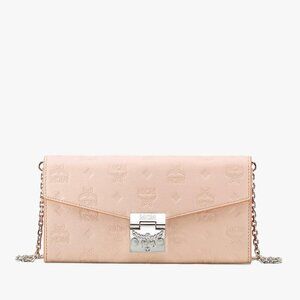 MCM Crossbody Leather Wallet on Chain